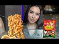 Asmr Spicy Rice Cake Tteokbokki Ramen With Kimchi Buldak Dumplings Crunchy Eating Sounds 