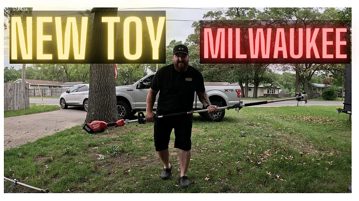 New Milwaukee pole saw! Come see how well it works. Wife helped out today too!
