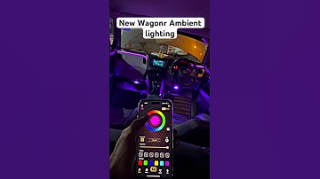 New Wagonr ambient lighting🥰 #shorts #viral #trending #ytshorts #youtubeshorts #ambientlights #car