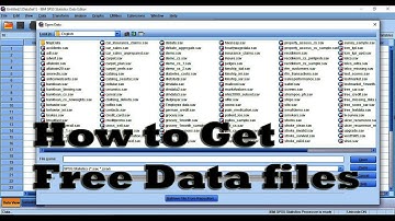 Get free data files in SPSS