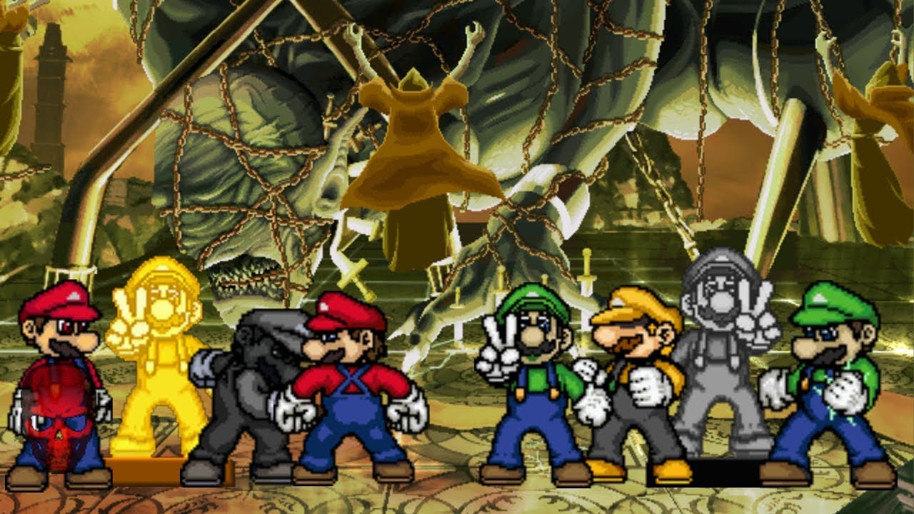 [KOF Mugen] Mario Team VS. Luigi Team
