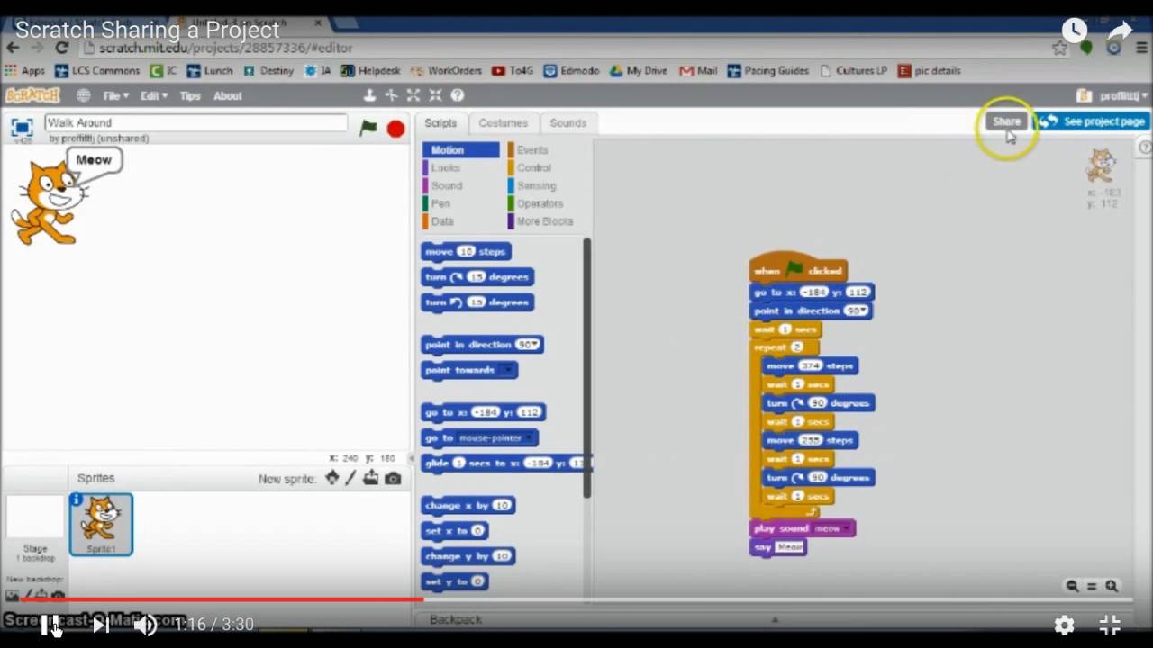 Preparing to Share your Scratch - YouTube