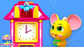 Download Lagu Hickory Dickory Dock, Time Song for Kids by Loco Nuts Nursery Rhymes MP3