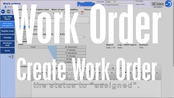 Work Order Management New Work Order