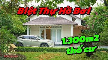 Biệt Thự Vườn Nghỉ Dưỡng 1.300m2 Thổ Cư Đẳng Cấp tại Sài Gòn | BDS 6 Sao