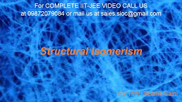 IIT JEE | CHEMISTRY | COORDINATION COMPOUNDS | STRUCTURAL ISOMEMERISM  | BY: PROF. SEEMA SAINI