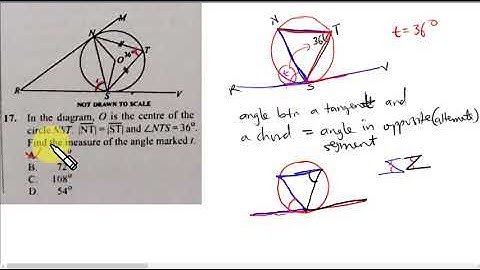 Plane Geometry (Circle Theorems) | WASSCE 2023 | Core Mathematics | OBJ Q17 |  NIGERIA