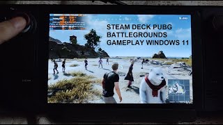 Steam Deck PUBG Battlegrounds Battle Royale SSD Gameplay Windows 11 screenshot 1
