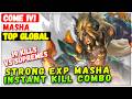 Strong EXP Masha Instant Kill Combo [ Top Global Masha ] come 1v1 - Mobile Legends Emblem And Build