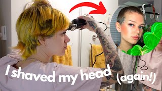 shaving my head for a fresh start ✨