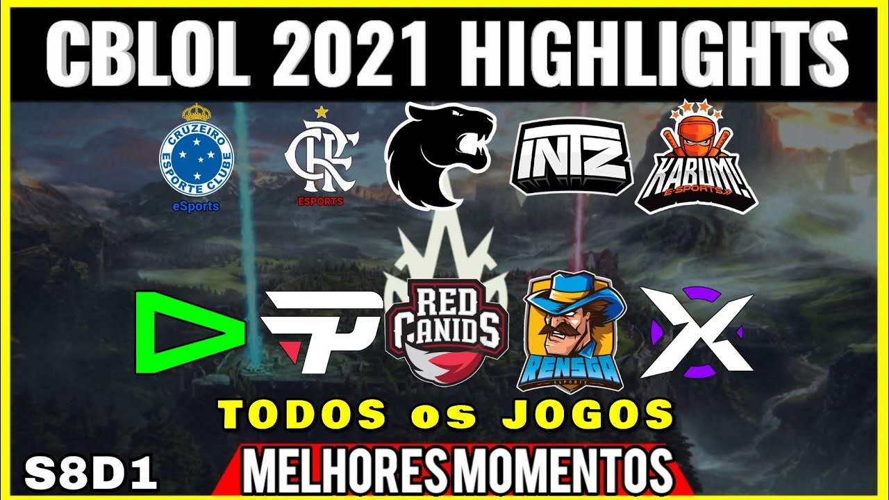 TODOS os JOGOS Highlights | CBLOL 2021 1ª Etapa S8D1 Todos os Jogos | CBLOL Highlights