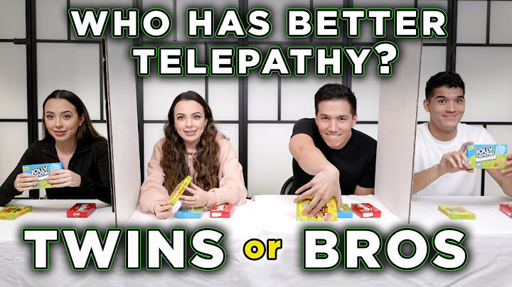 TWINS vs BROTHERS REAL TELEPATHY TEST - Merrell Twins