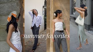 Summer Favorites | wardrobe pieces, accessories, makeup