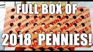 Full Box Of 2018 D Lincoln Cents! Die Crack Errors On Ends! Nice Profit!