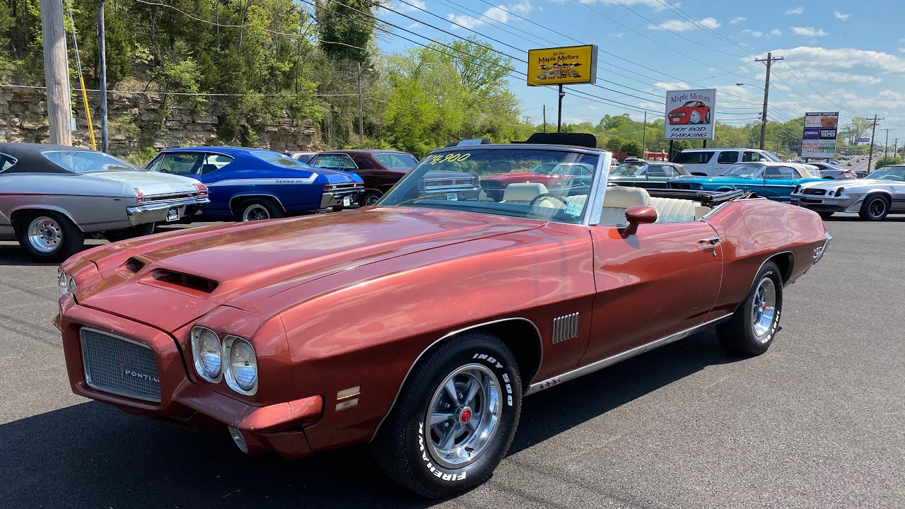 Test Drive 1971 Pontiac Lemans Sport Convertible SOLD 24,900 Maple