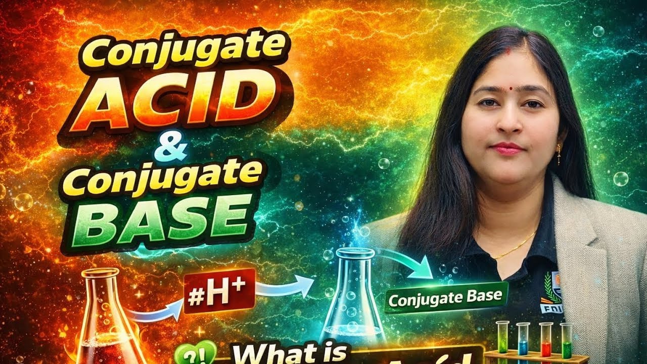 Trick To Find Conjugate Acid & Conjugate Base || Edurain Institute || Chemistry 
