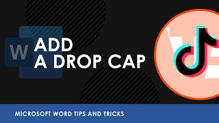 How to Add a Drop Cap in Microsoft Word #shorts Profile