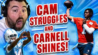 Tennessee Titans fan reaction to Cam Ward STRUGGLING and Carnell Tate SHINING at Titans OTAs