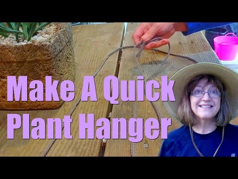 How To Make Simple Plant Hangers Cheaply!