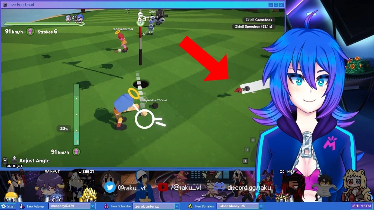 Raku chooses violence in SuperBattle Golf