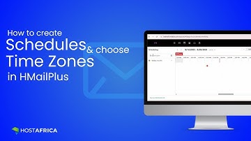 How to Create Schedules and Choose Time Zones in HMailPlus