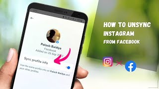 How to unsync instagram account from facebook