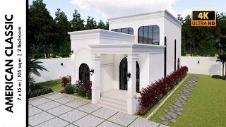 (FULL TOUR) It’s Small House 7 x 15m, Million-Dollar Vibe 💰 American Classic Dream Home