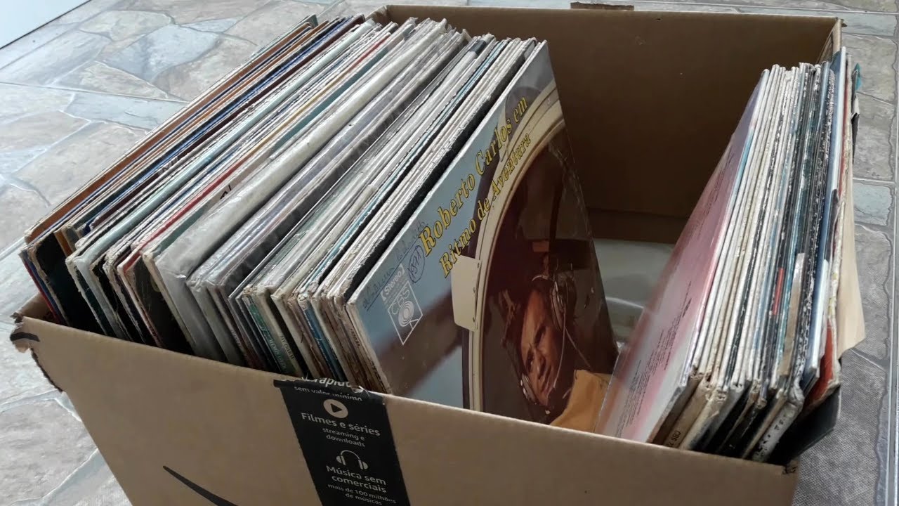 UMA CAIXA CHEIA DE DISCOS DE VINIL QUE CHEGARAM PARA A COLEÇÃO!! O QUE ...