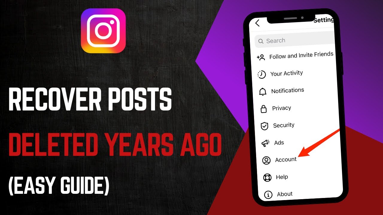 How To Recover Deleted Instagram Posts From Years Ago - YouTube