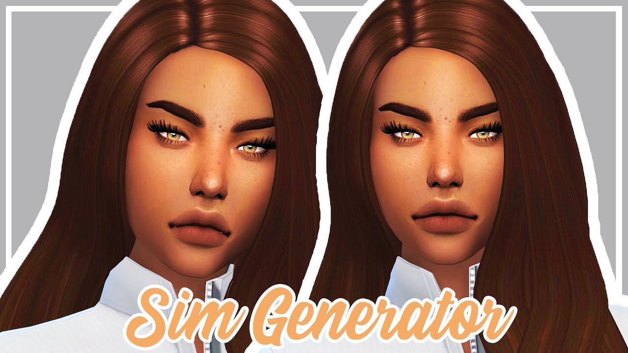 Generator Kodów Do The Sims 4 SIM GENERATOR CHALLENGE // The Sims 4 Create A Sim Collab + FULL CC