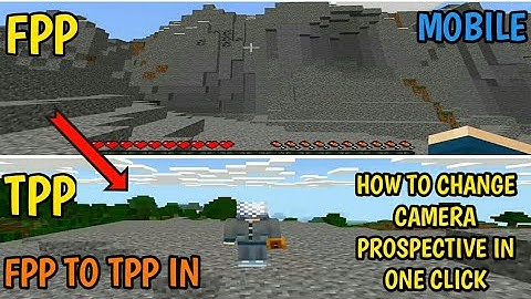 How To CHANGE CAMERA PERSPECTIVE IN ONE CLICK/FAST ON MCPE! (F5 BUTTON) - Minecraft Pocket Edition