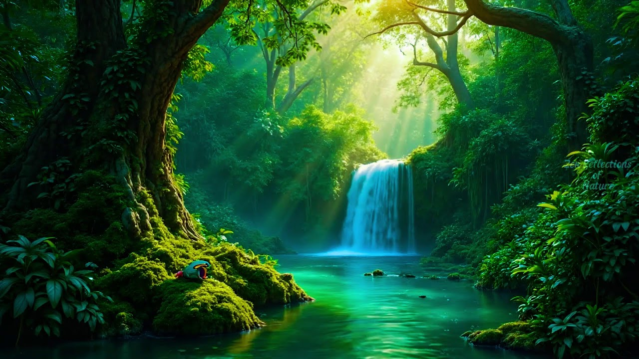 Мягкие звуки фортепиано и ручья для сосредоточения внимания и учебы