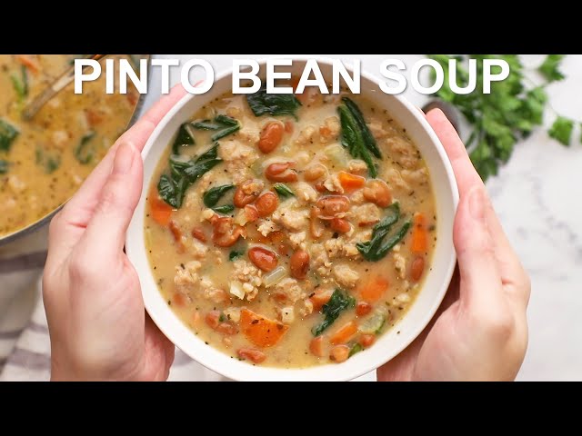 Kahakai Kitchen: Pinto Bean Soup with Fresh Salsa (Simple Brothy