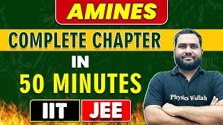 AMINES  in 50 minutes || Complete Chapter for JEE Main/Advanced