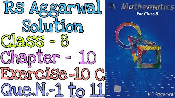 Profit and Loss | Class 8 Exercise 10C Question 1 to 11 | Rs Aggarwal | Md Sir