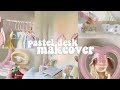 pastel desk makeover 🍰🍭 + HUGE shopee haul!!