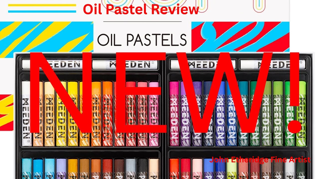 Oil Pastel review~Meeden Soft Oil Pastels 48,discount code in the description