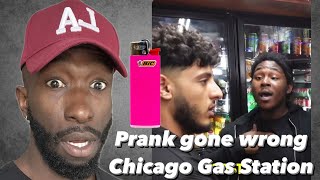 Chicago Gas station prank | pink lighter | 9 yr old buy tabacoo | N word pass