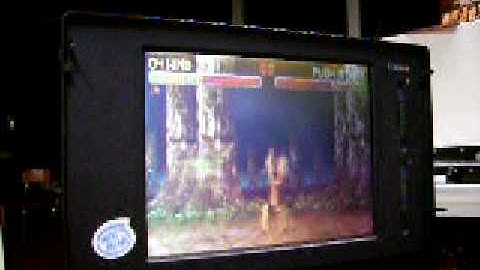 Mortal Kombat 2 PC DOS version on 486 laptop