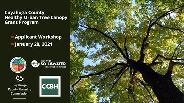 Cuyahoga County Healthy Urban Tree Canopy Grant Workshop
