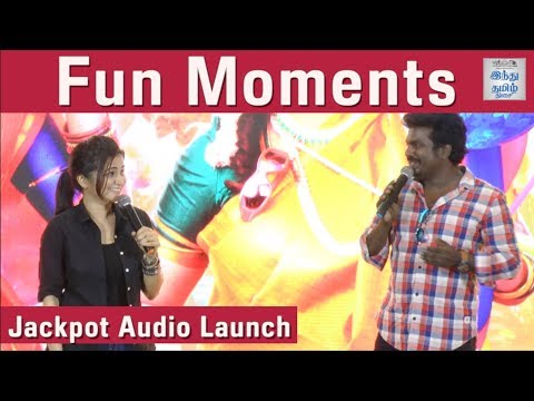 fun-moments-@-jackpot-audio-launch-|-pazhaya-joke-thangadurai-|-dd-|-hindu-tamil-thisai-|