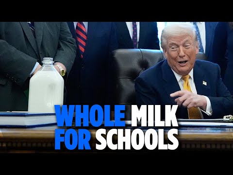 Trump Signs Bill For WHOLE MILK In Schools | TRENDING