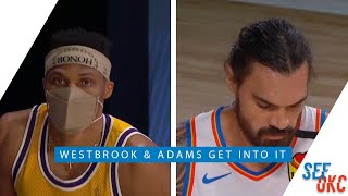 Thunder Highlight: Russell Westbrook \& Steven Adams Exchange Words | 2020 NBA Playoffs - 8.24.20