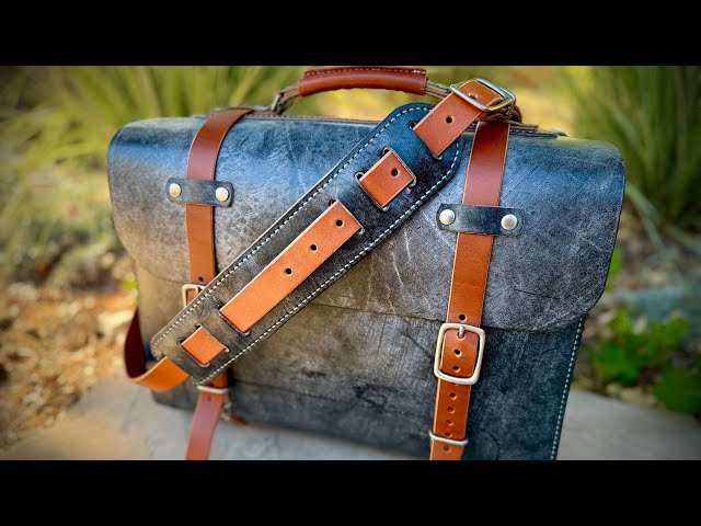 The Bastion Briefcase by Hennwood Leather, Pennsylvania USA - YouTube