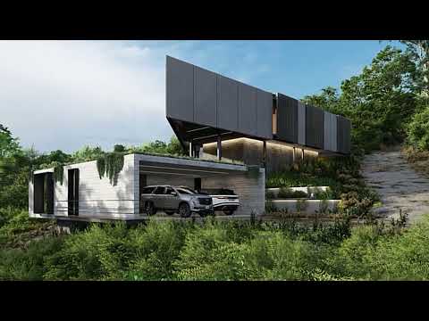 Video: Green Contemporary Home en Costa Rica: Black Beauty Tierra Villa