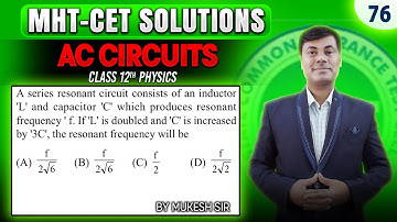 A series resonant circuit consists of an inductor 