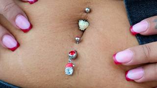 The Most Elegant Santa Belly Ring For The Holiday Season!