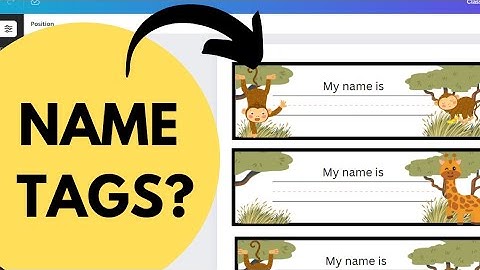 How to Make EASY Class Name Tags? | DIY Name Tags on Canva Simple Tutorial