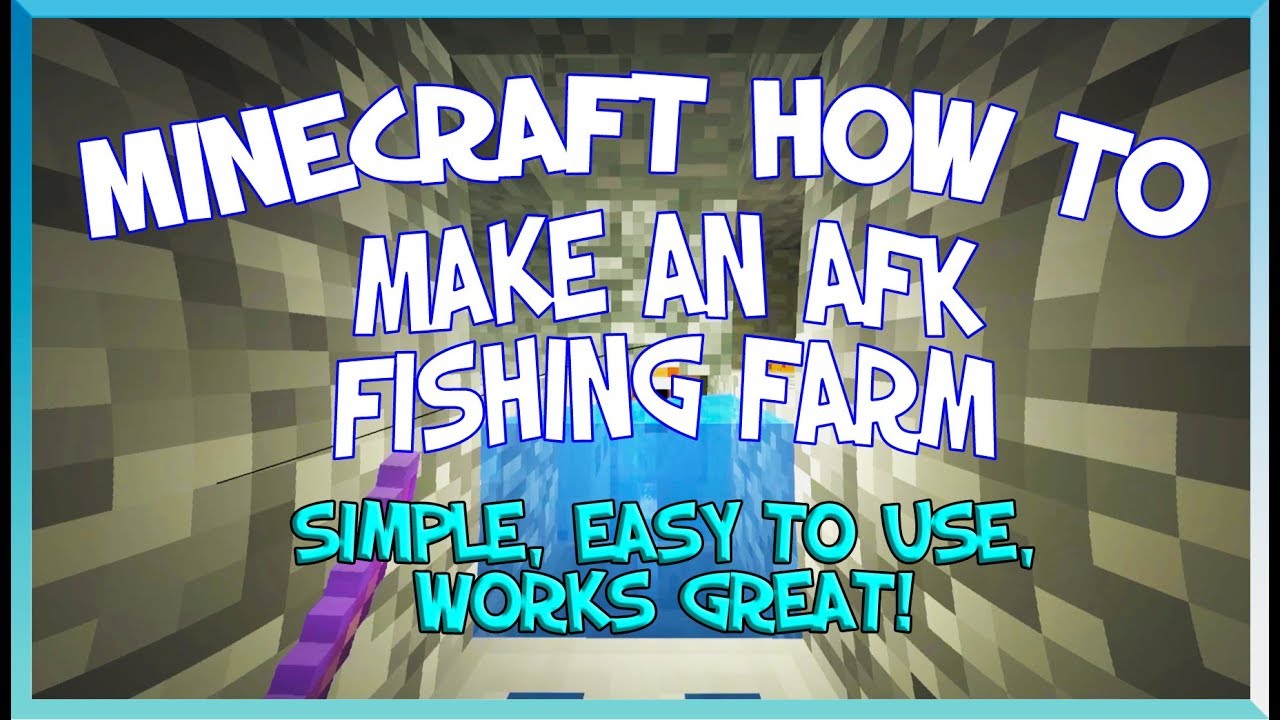 Tutorial: AFK Fishing Farm, Gotta Have One for Minecraft 1.13! (Java  Edition)