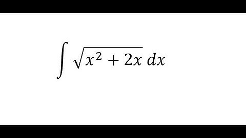 Calculus Help: Integral of √(x^2+2x)  dx - Integration by trigonometric substitution